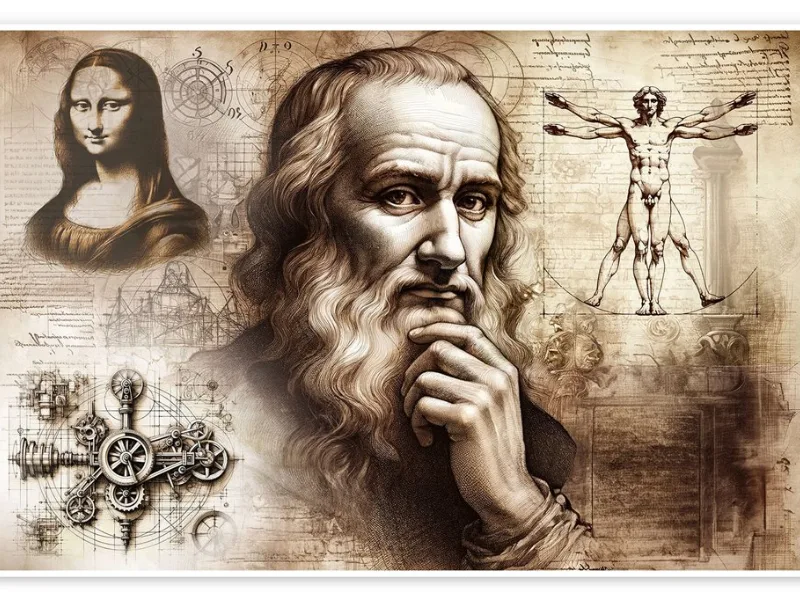 Leonardo Da Vinci nổi tiếng nhờ khả năng kết hợp nghệ thuật, khoa học và chiều sâu cảm xúc trong từng tác phẩm.